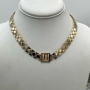 Stella Valle by Lori Greiner Shiny Goldtone Logo Chain 16" "Keep Going" Necklace